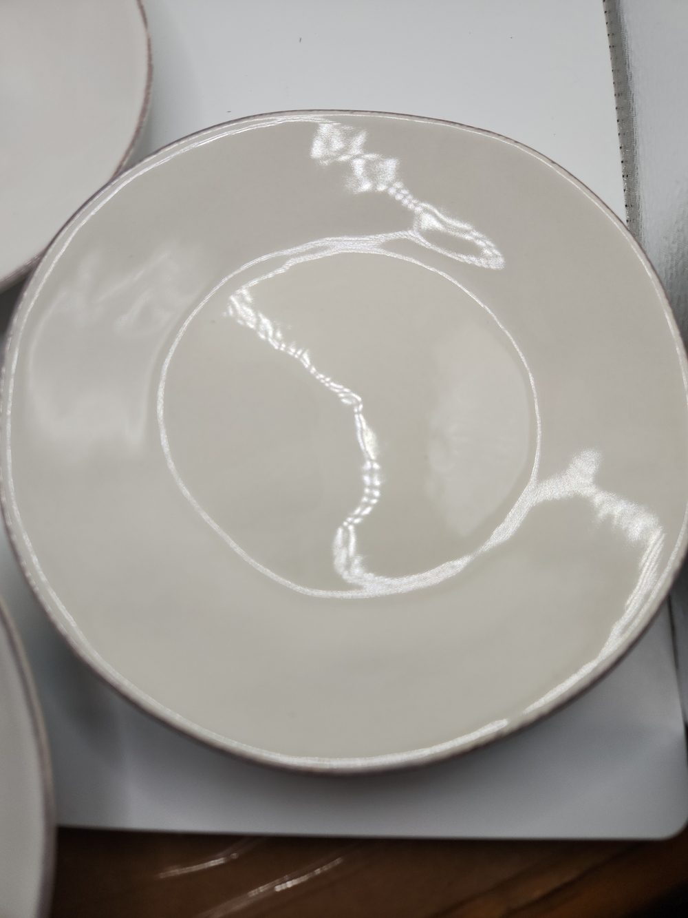 Crate & Barrel Marin White Appetizer Plate - Picture 2 of 12
